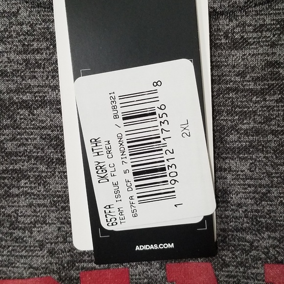 ADIDAS Indiana Gray Sweater 2XL - Picture 3 of 5